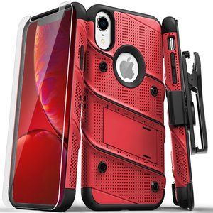 Bolt Series for iPhone XR Case with Screen Protector Kickstand Holster Lanyard